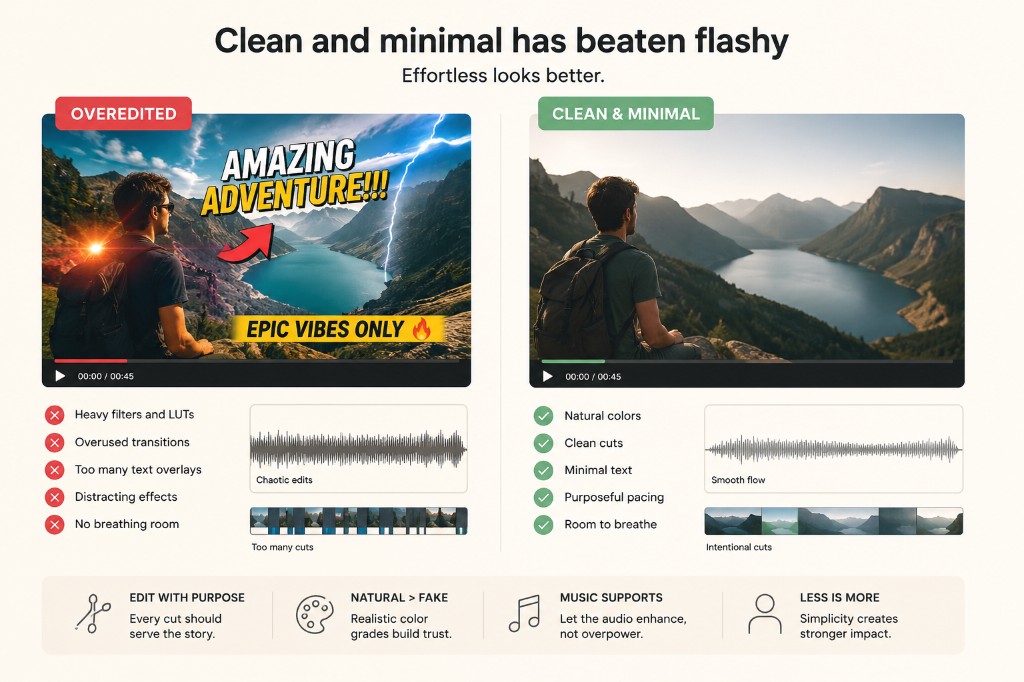 Clean and minimal has beaten flashy
