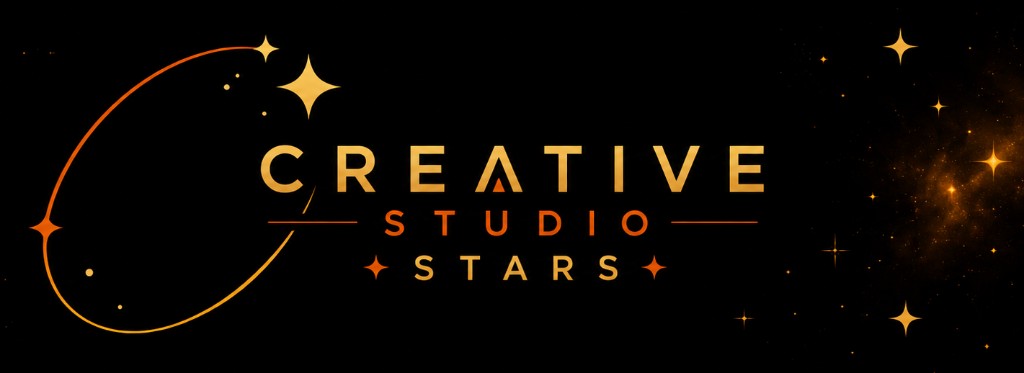 Creative Studio Stars — space-themed banner